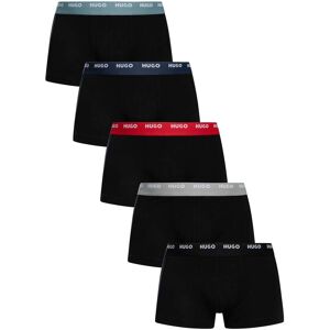 HUGO 5 Pack Trunks - Black (Black/Grey/Red/Navy/Green) HUGO 5 Pack Trunks - Black (Black/Grey/Red/Navy/Green)