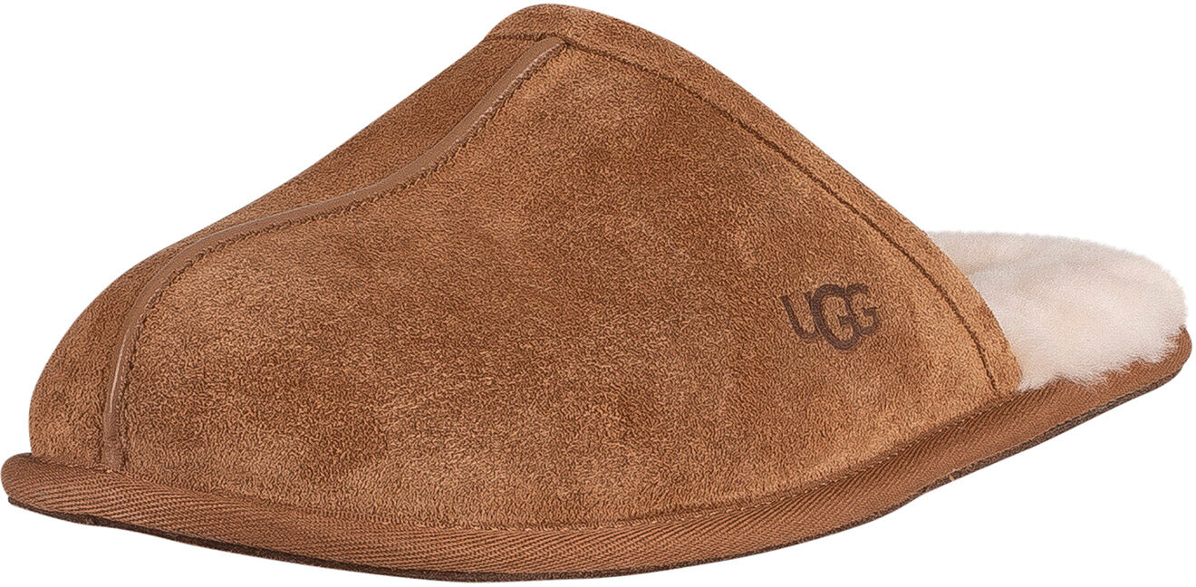 Ugg Scuff Suede Slippers - Chestnut - Male - Size: 11 UK