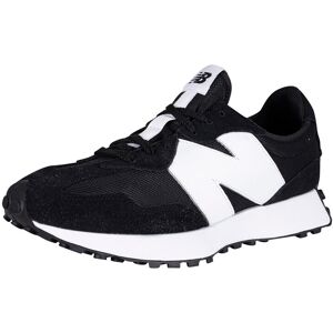 New Balance 327 Big Logo Suede Trainers - Black/White New Balance 327 Big Logo Suede Trainers - Black/White