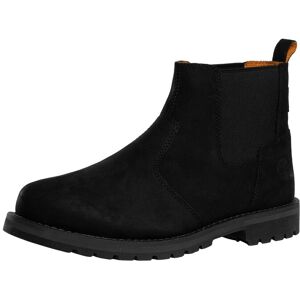 Timberland Redwood Falls Mid Chelsea Leather Boots - Jet Black Timberland Redwood Falls Mid Chelsea Leather Boots - Jet Black
