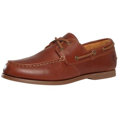 Timberland Cedar Bay Essential Leather Boat Shoe - Medium Brown Full Grain - Male - Size: 10.5 UK Timberland Cedar Bay Essential Leather Boat Shoe - Medium Brown Full Grain - Male - Size: 10.5 UK