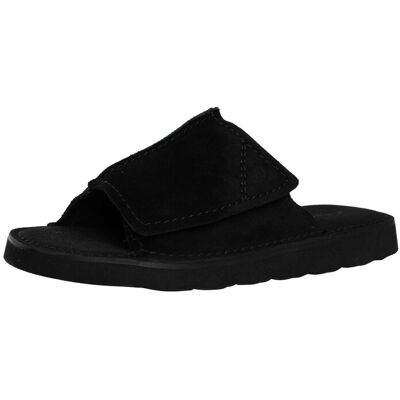 Clarks Solsbury Suede Sliders - Black - Male - Size: 10 UK Clarks Solsbury Suede Sliders - Black - Male - Size: 10 UK