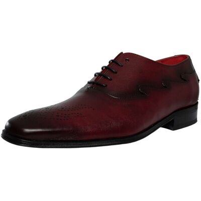 Jeffery West Leather Oxford Shoes - Burgundy - Male - Size: 11 UK Jeffery West Leather Oxford Shoes - Burgundy - Male - Size: 11 UK