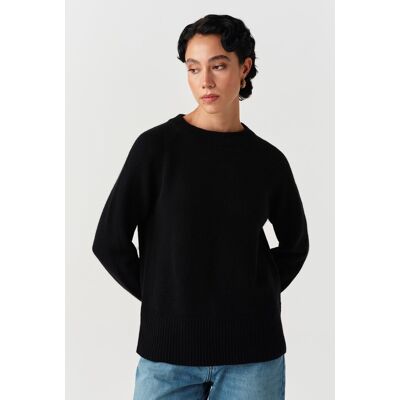 Ghost Arleen Longline Oversized Jumper Black female Ghost Arleen Longline Oversized Jumper Black female