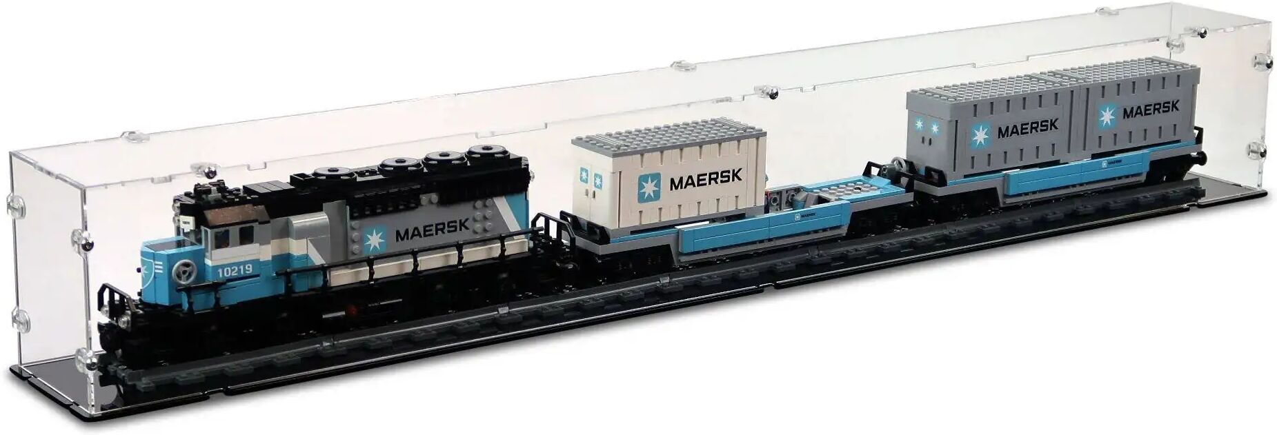 Maersk Train Display Case for LEGO 10219 - iDisplayit