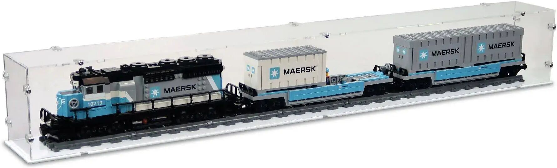 Maersk Train Display Case for LEGO 10219 - iDisplayit