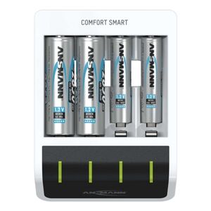 Ansmann NiBC Comfort Smart USB AA & AAA Battery Recharger