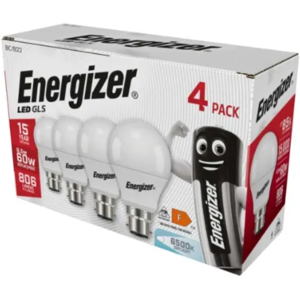 4 x Energizer 8.5w, B22 Bayonet LED Bulbs