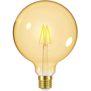 Energizer Over-Sized LED Filament Gold G125 E27 Screw, 5w, Dimmable