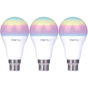 Ener-J Pack of 3 Smart WiFi 9W Colour Changing LED Bulb - LED Bulb Ener-J Pack of 3 Smart WiFi 9W Colour Changing LED Bulb - LED Bulb