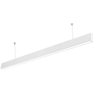 40W LED Linear Hanging Light, Samsung Chips, 6400K - White Finish 40W LED Linear Hanging Light, Samsung Chips, 6400K - White Finish