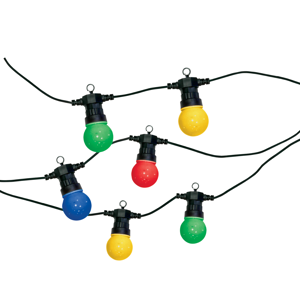 LED Festoon String Lights, 20 Bulbs – Coloured Globe Lights LED Festoon String Lights, 20 Bulbs – Coloured Globe Lights