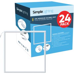 Pack of 24 Edge-Lit LED Panel Lights, 40w Pack of 24 Edge-Lit LED Panel Lights, 40w