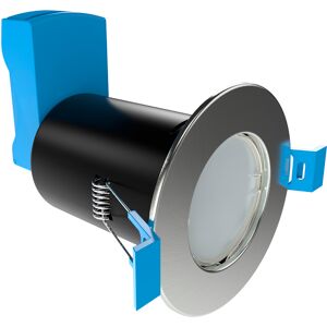 Fire Rated Downlight, GU10, Brushed Chrome/Satin Nickel With Quick Connectors Fire Rated Downlight, GU10, Brushed Chrome/Satin Nickel With Quick Connectors