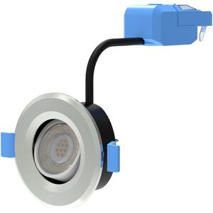 Pack of 10 X 6w, Tilt/Adjustable IP65 Fire Rated LED Downlight - Various Finishes Pack of 10 X 6w, Tilt/Adjustable IP65 Fire Rated LED Downlight - Various Finishes