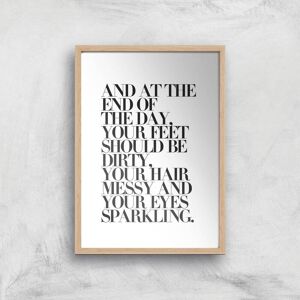 Honeymoon Hotel At The End Of The Day Your Feet Should Be Giclee Art Print - A4 - Wooden Frame