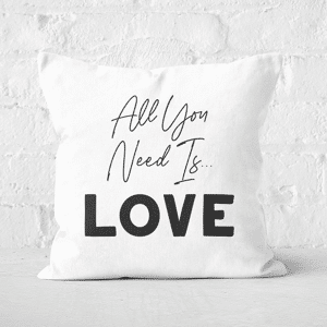 Decorsome All You Need Is Love Square Cushion - 50x50cm - Soft Touch