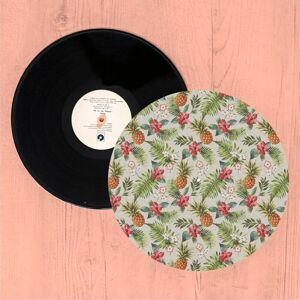 By IWOOT Tropical Pineapples And Flowers Turntable Slip Mat