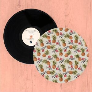 By IWOOT Pineapples And Text Turntable Slip Mat