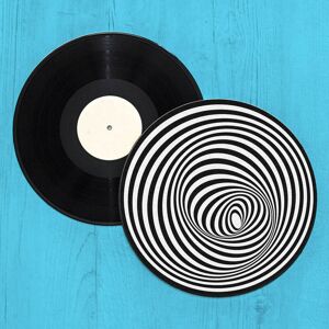 By IWOOT Optical Illusion Record Player Slip Mat