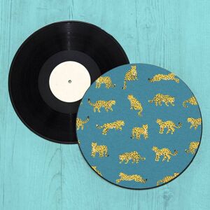 By IWOOT Leopard Record Player Slip Mat