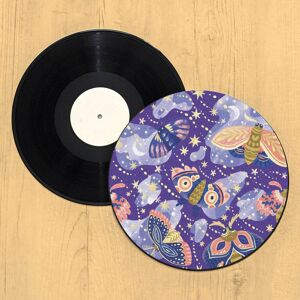 By IWOOT Galaxy Moth Record Player Slip Mat