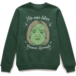 Christmas 2022 No One Likes A Trussel Sprout Christmas Jumper - Green - XL - Green