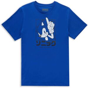 Sonic The Hedgehog Sonic Katakana Men's T-Shirt - Blue - S Sonic The Hedgehog Sonic Katakana Men's T-Shirt - Blue - S