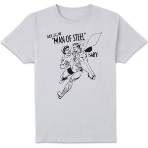 Original Hero DC Comics Superman Valentines Steel Baby T-Shirt - White - XXL Original Hero DC Comics Superman Valentines Steel Baby T-Shirt - White - XXL