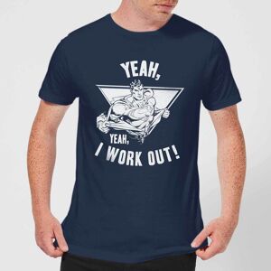 Original Hero DC Comics Superman I Work Out T-Shirt - Navy - S Original Hero DC Comics Superman I Work Out T-Shirt - Navy - S