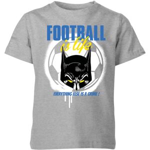 Original Hero DC Comics Batman Football Is Life Kids' T-Shirt in Grey - 5-6 Years Original Hero DC Comics Batman Football Is Life Kids' T-Shirt in Grey - 5-6 Years