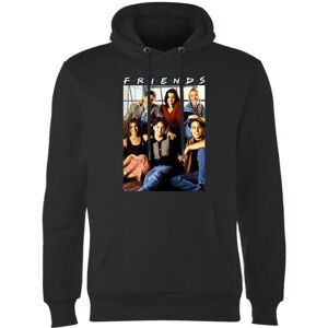 Original Hero Friends Vintage Character Shot Hoodie - Black - S Original Hero Friends Vintage Character Shot Hoodie - Black - S