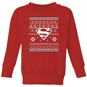 Original Hero DC Superman Kids' Christmas Sweatshirt - Red - 7-8 Years - Red Original Hero DC Superman Kids' Christmas Sweatshirt - Red - 7-8 Years - Red