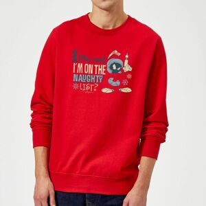 Original Hero Looney Tunes Martian Who Said Im On The Naughty List Christmas Jumper - Red - M Original Hero Looney Tunes Martian Who Said Im On The Naughty List Christmas Jumper - Red - M