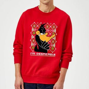 Original Hero Looney Tunes Daffy Duck Knit Christmas Jumper - Red - M Original Hero Looney Tunes Daffy Duck Knit Christmas Jumper - Red - M