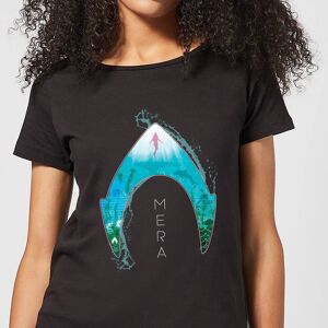 Original Hero Aquaman Mera Logo Women's T-Shirt - Black - M Original Hero Aquaman Mera Logo Women's T-Shirt - Black - M