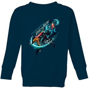 Original Hero Aquaman Fight for Justice Kids' Sweatshirt - Navy - 11-12 Years Original Hero Aquaman Fight for Justice Kids' Sweatshirt - Navy - 11-12 Years
