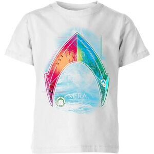 Original Hero Aquaman Mera Beach Symbol Kids' T-Shirt - White - 7-8 Years Original Hero Aquaman Mera Beach Symbol Kids' T-Shirt - White - 7-8 Years