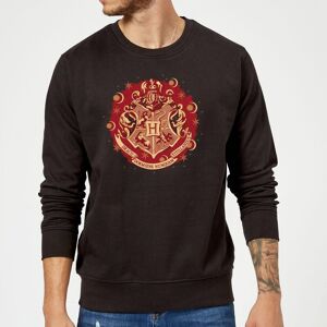 Original Hero Harry Potter Hogwarts Christmas Crest Christmas Jumper - Black - L Original Hero Harry Potter Hogwarts Christmas Crest Christmas Jumper - Black - L