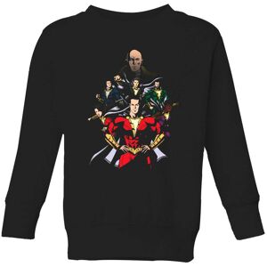 Original Hero Shazam Team Up Kids' Sweatshirt - Black - 9-10 Years Original Hero Shazam Team Up Kids' Sweatshirt - Black - 9-10 Years