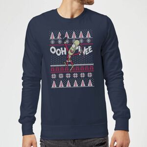 Original Hero Rick and Morty Ooh Wee Christmas Jumper - Navy - M Original Hero Rick and Morty Ooh Wee Christmas Jumper - Navy - M