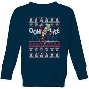 Original Hero Rick and Morty Ooh Wee Kids' Christmas Jumper - Navy - 11-12 Years Original Hero Rick and Morty Ooh Wee Kids' Christmas Jumper - Navy - 11-12 Years