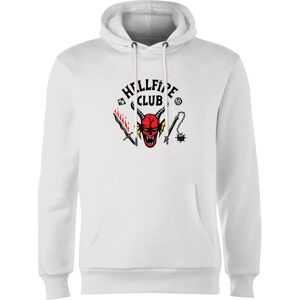 Original Hero Stranger Things Hellfire Club Hoodie - White - S Original Hero Stranger Things Hellfire Club Hoodie - White - S