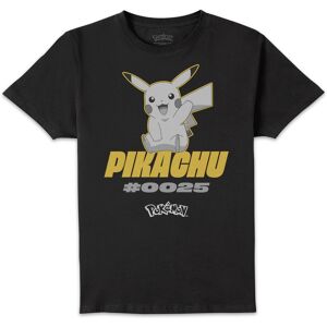 Pokémon Pikachu #0025 Unisex T-Shirt - Black - M Pokémon Pikachu #0025 Unisex T-Shirt - Black - M