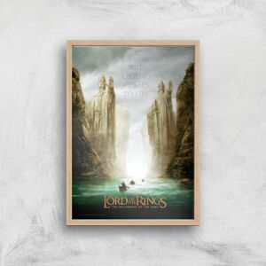 Warner Bros. Studios Lord Of The Rings: The Fellowship Of The Ring Giclee Art Print - A3 - Wooden Frame