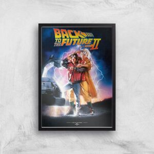 Universal Studios Back To The Future Part 2 Giclee Art Print - A3 - Black Frame Universal Studios Back To The Future Part 2 Giclee Art Print - A3 - Black Frame