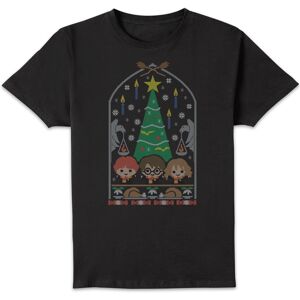 Original Hero Harry Potter Hogwarts Tree Men's Christmas T-Shirt - Black - 4XL