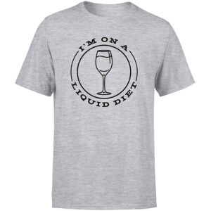 By IWOOT Liquid Diet Wine Men's T-Shirt - Grey - 5XL - Grey