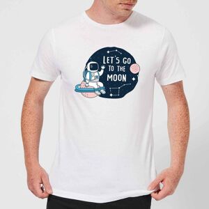 By IWOOT Let's Go To The Moon Men's T-Shirt - White - 5XL - White