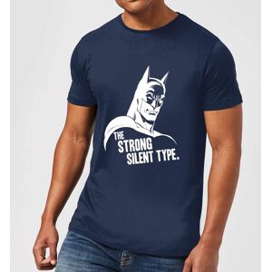 Original Hero DC Comics Batman The Strong Silent Type T-Shirt in Navy - XL Original Hero DC Comics Batman The Strong Silent Type T-Shirt in Navy - XL